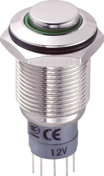 Actual product image Tru Components 701872 LAS2GQH-11ZE/G/12V/N/P Vandal-proof pressure switch