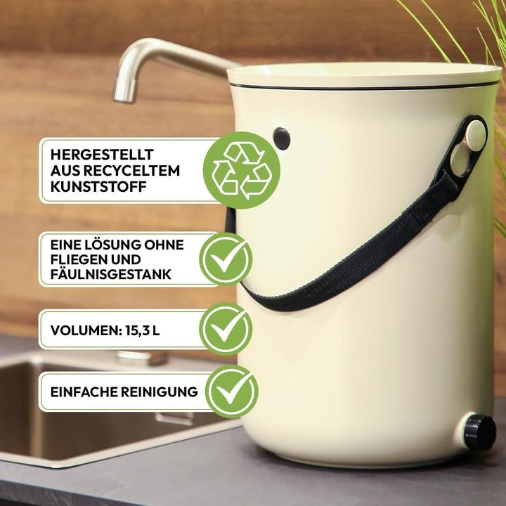 Produktbild Skaza Compostemmer Organko 2.0 25 X 23,4 X 32,8 Cm Pp Beige (9.60 l)