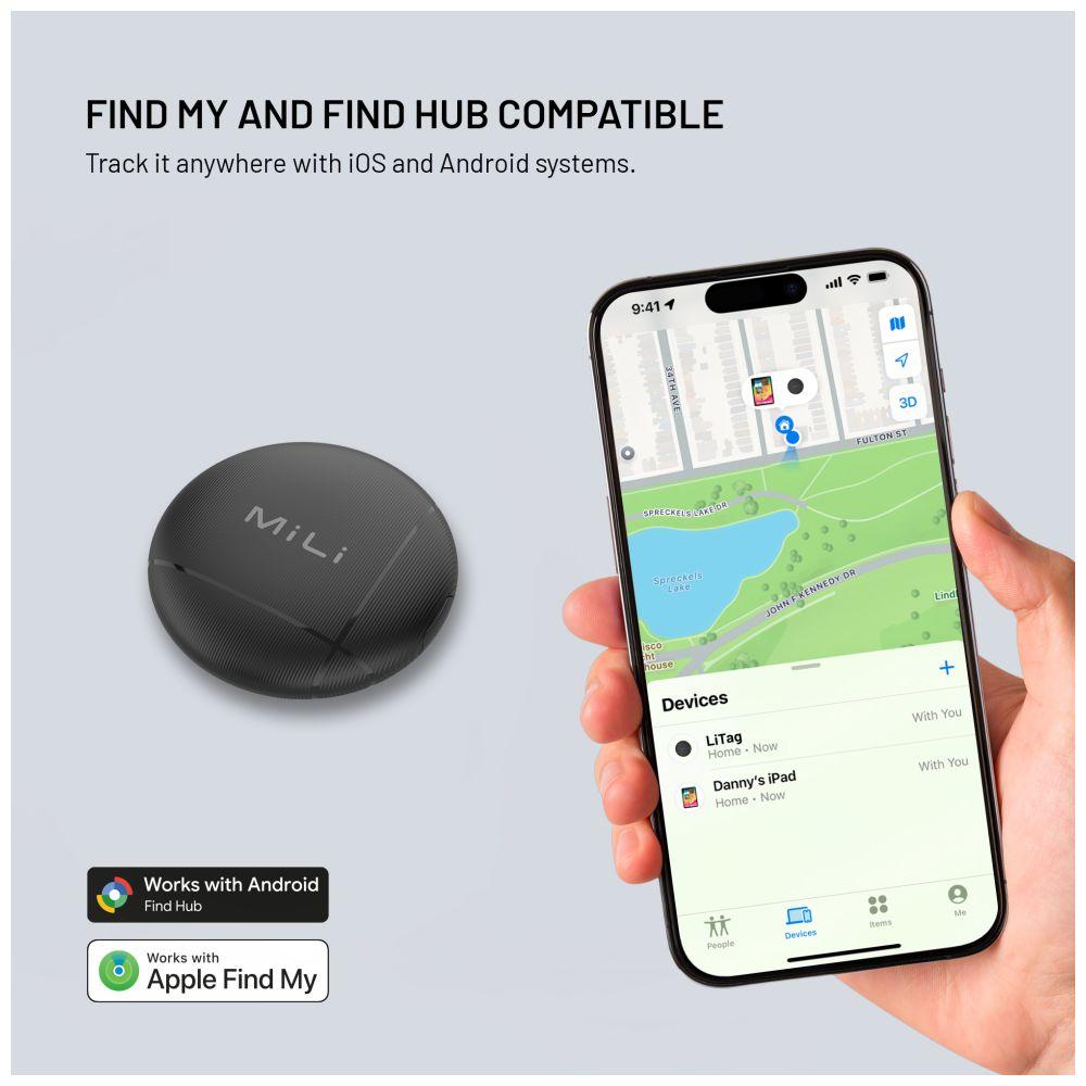 Fixed LiTag mit Find My und Find Hub Support (Android, Apple, iOS), Localizzatore GPS