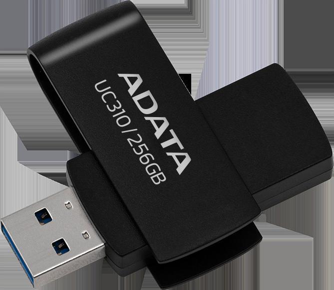 Produktbild Adata UC310 256GB (schwarz, USB-A 3.2 Gen 1) (256 GB, USB-A)