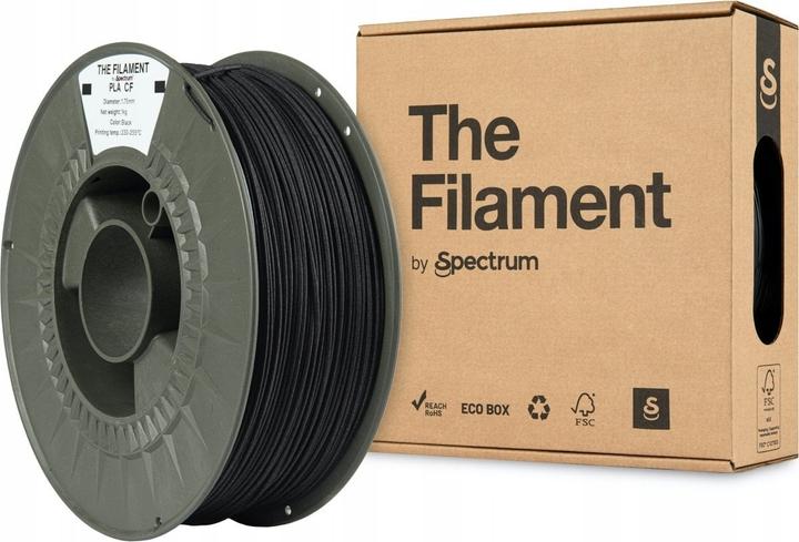 Image du produit The Filament - PLA CF - BLACK - 1.75mm - 1kg (PLA-CF, 1.75 mm, 1000 g, Noir)