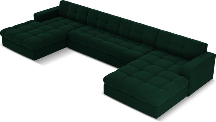 Immagine prodotto CXL by Christian Lacroix Divano panoramico in velluto, "Yohan", 5 posti, 294x160x72 Realizzato in Europa (Divani componibili)