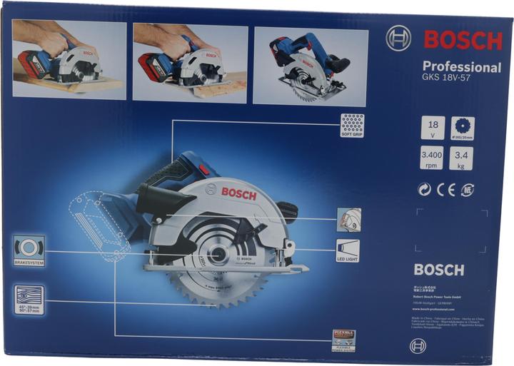 Actual product image Bosch Professional Gks 18v-57