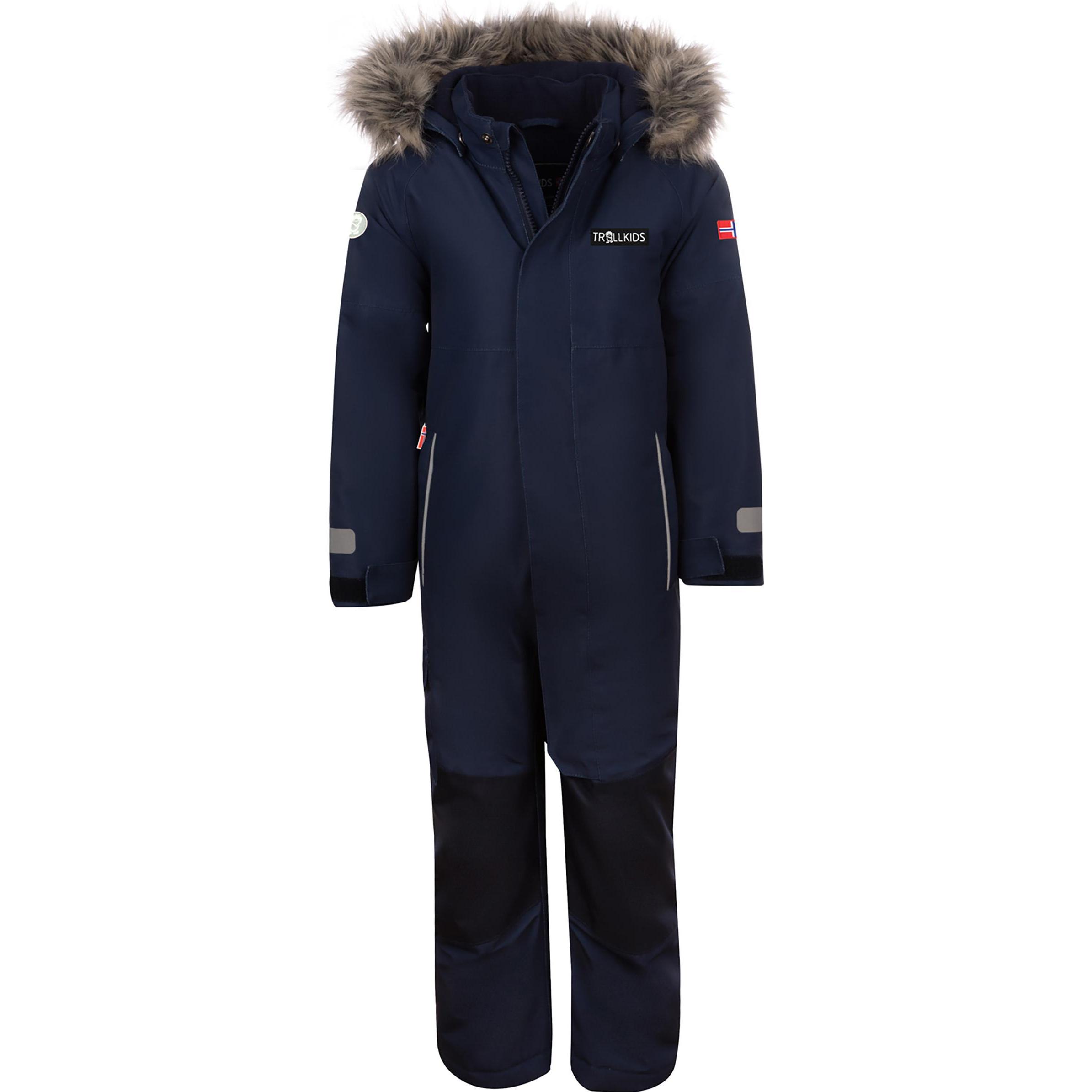 Trollkids, Unisex, Skijacke, Kirkenes (104), Blau, 104