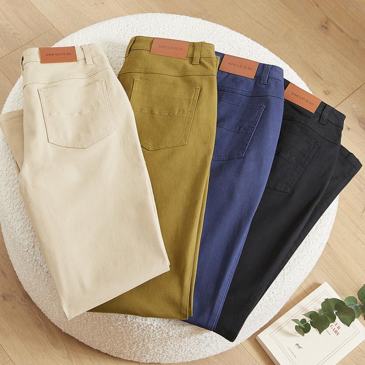 Immagine prodotto Anne Weyburn Pantaloni dritti a cinque tasche in cotone elasticizzato (50)