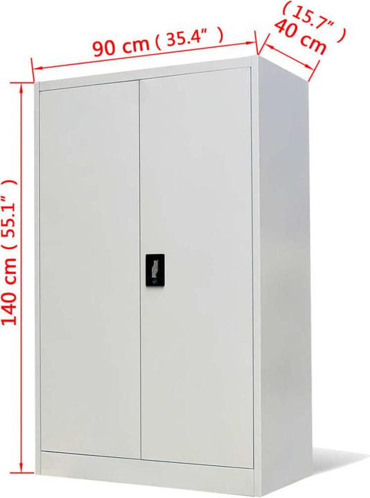 Image du produit vidaXL Büroschrank (90 x 40 x 140 cm)