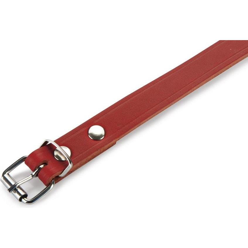 Thumbnail - Beeztees BZ LEDERHALSBAND ROT 57X20 (Hund, Allgemein), Halsband + Leine