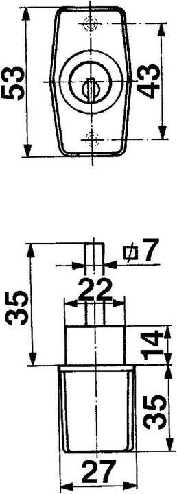 Produktbild Heusser Drehknöpfe 3405 / 3406 (Türgriff)