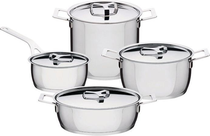 Image du produit Alessi Pots Pans (28 cm, Poêle à frire, Acier inoxydable)
