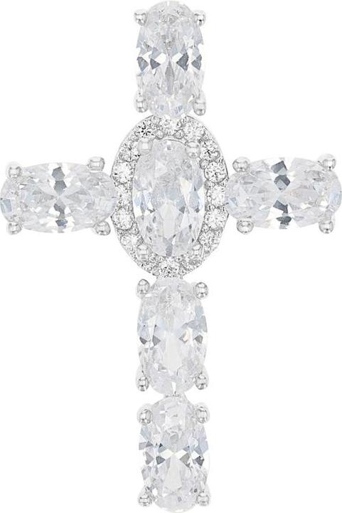 Produktbild Amor Anhänger für Damen, 925 Sterling Silber, Zirkonia synth. | Kreuz (Silber 925)