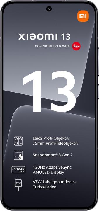 Actual product image Xiaomi 13 (256 GB, Black, 6.36", Dual SIM, 5G)
