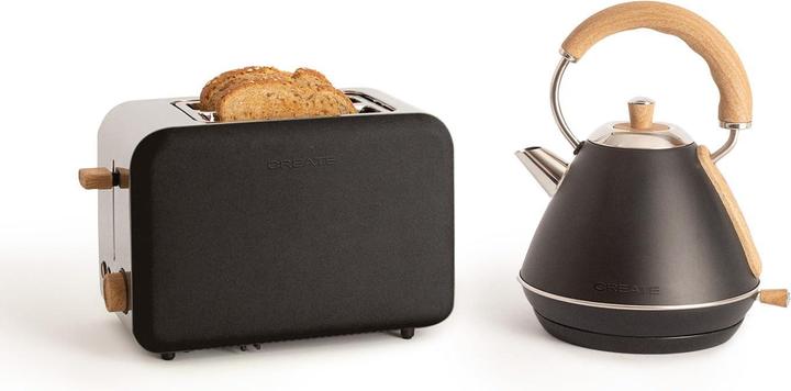 Produktbild Create 1L Schwarz, mit Toaster (1 l)