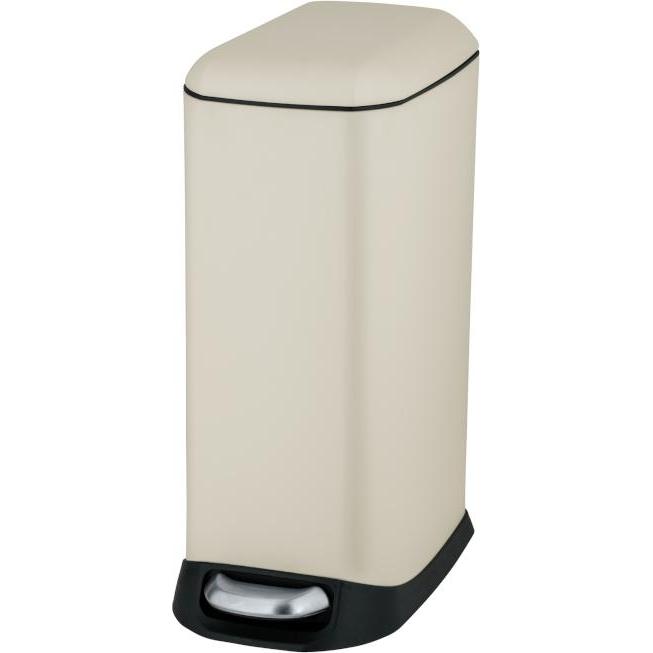 Wenko Treteimer Design Easy-Close, Abfalleimer, Beige