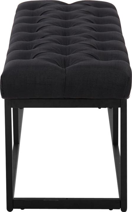 Actual product image Swisshandel24 Bench Amun Fabric Black 100 cm, black (100 cm)