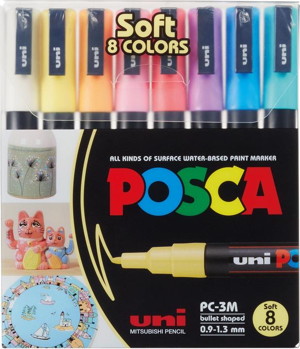 Actual product image Posca Marker PC-3M Rundspitze (8x)