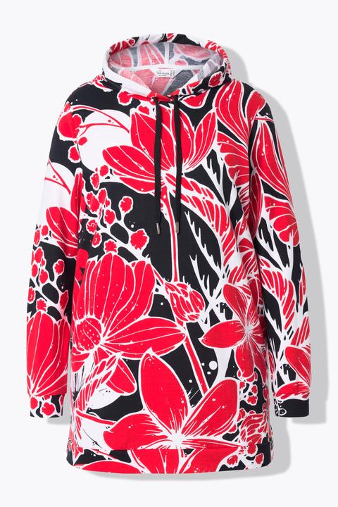 Produktbild Miamoda Hoodie, Blütenmuster, Kapuze, Langarm (48)