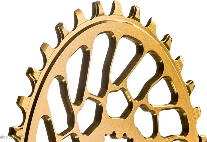 Actual product image AbsoluteBLACK OVAL Sram DM flat (0mm offset) (32)