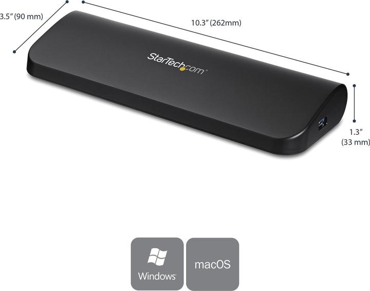 Produktbild StarTech Usb3sdockhdv (USB-B, 1 Port)