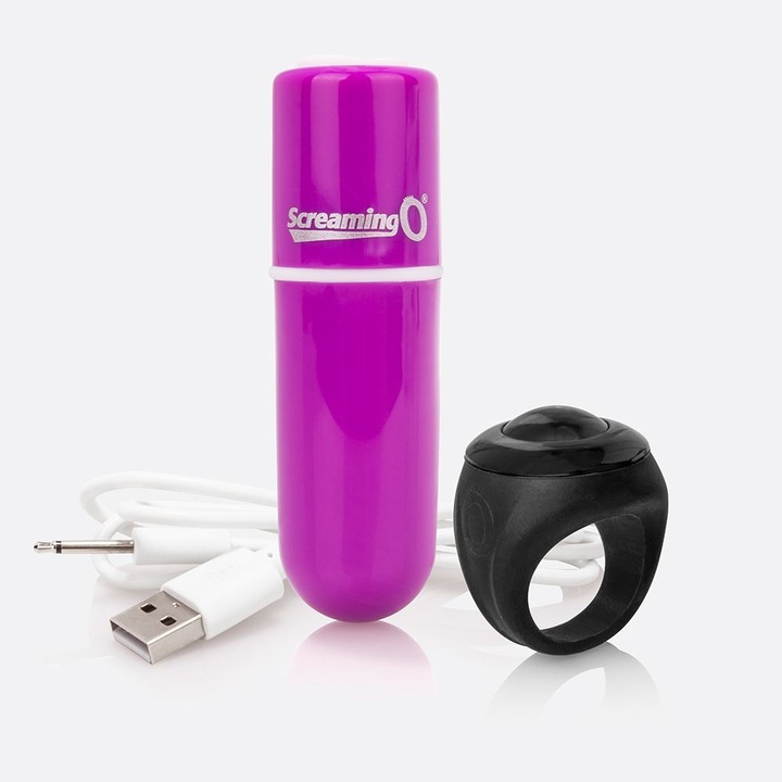 Actual product image Screaming O Charged Vooom Remote Control Bullet Black 0.1kg (Body gel)
