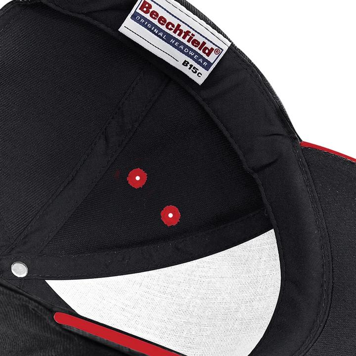 Actual product image Beechfield 5 Panel Sandwich Peak Baseball Cap