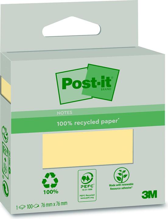 Produktbild Post-it Haftnotizen (7.6 x 7.6 cm)