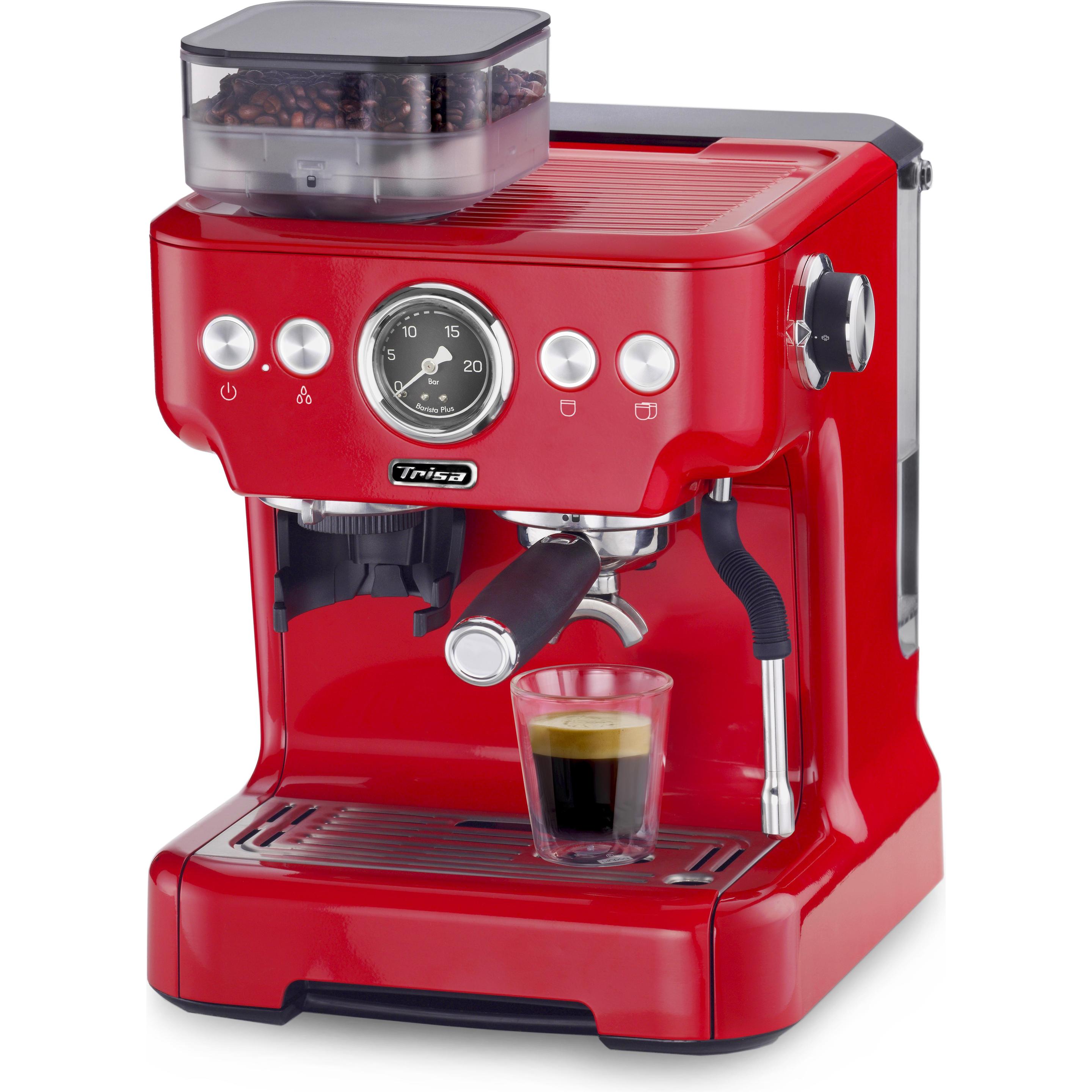 Trisa Barista Plus, Siebträgermaschine, Rot