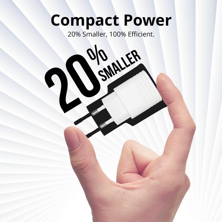 Actual product image Solum Fast Charging 25W Single USB-C, white (25 W)