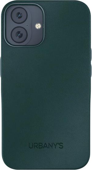 Actual product image Urbany's Petrol vegan leather back cover (Apple iPhone 16)