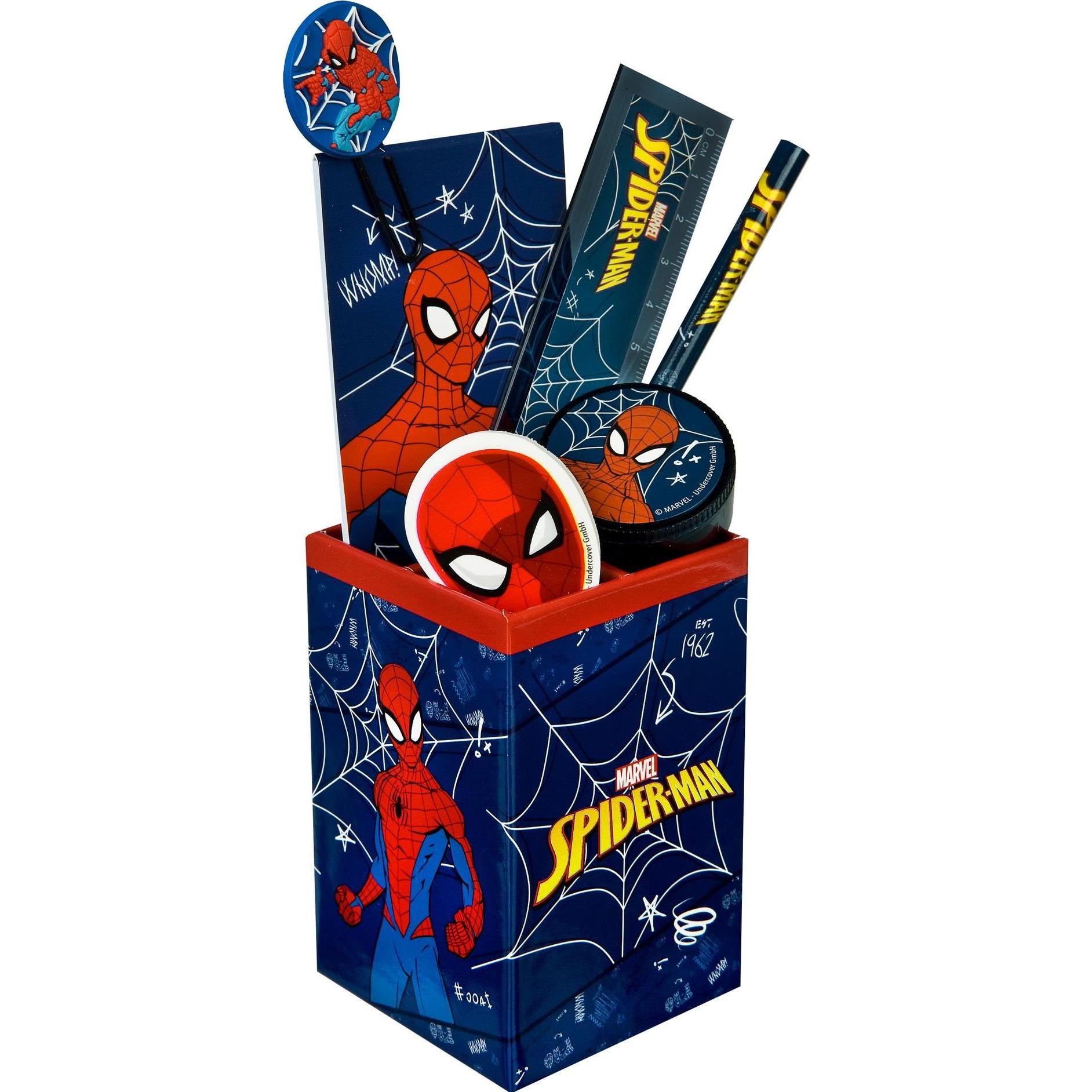 Undercover, Schreibtisch Accessoire, Stiftehalter gefüllt 7-teilig Spiderman