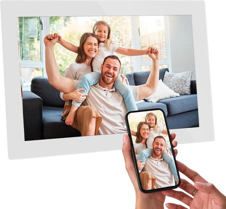 Actual product image AGFAPHOTO APF1000WIFI Digitaler Bilderrahmen 10 Zoll white (10", 1280 x 800 pixels)