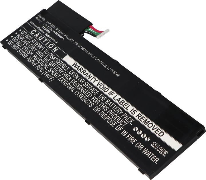 XCell Nachbau Akku exakt passend für den Acer Akku AP12A3i Akkutyp Abmessungen 280x94x7,4mm (4850 mAh)