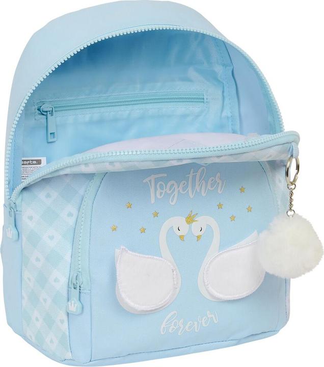 Produktbild Safta Rucksack Glow Lab Cisnes Mini Hellblau 25 x 30 x 13 cm