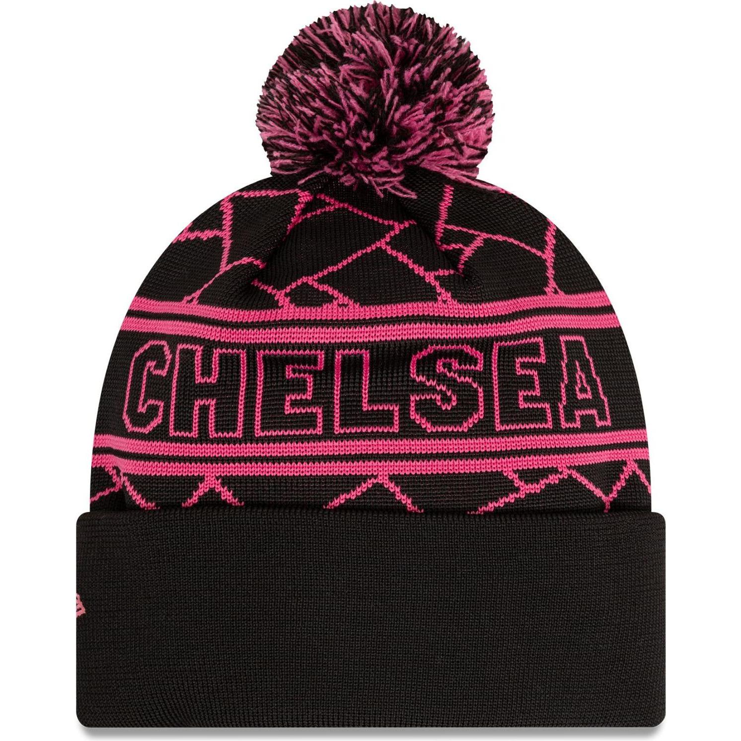 Thumbnail - New Era, Herren, Mütze, Winter Bommel Mütze - SPORT BEANIE FC Chelsea, Schwarz