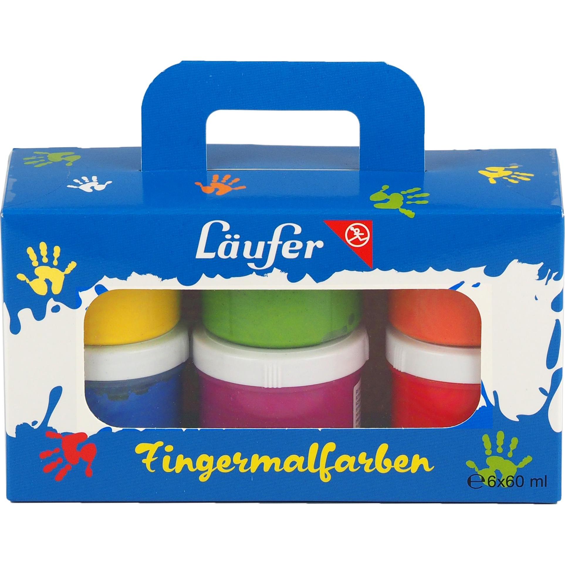 Thumbnail - Läufer, Künstlerfarbe + Bastelfarbe, Fingermalfarben (Mehrfarbig, 60 ml)