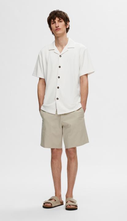 Produktbild Selected Homme Geripptes cuban collar Kurzarmhemd (S)
