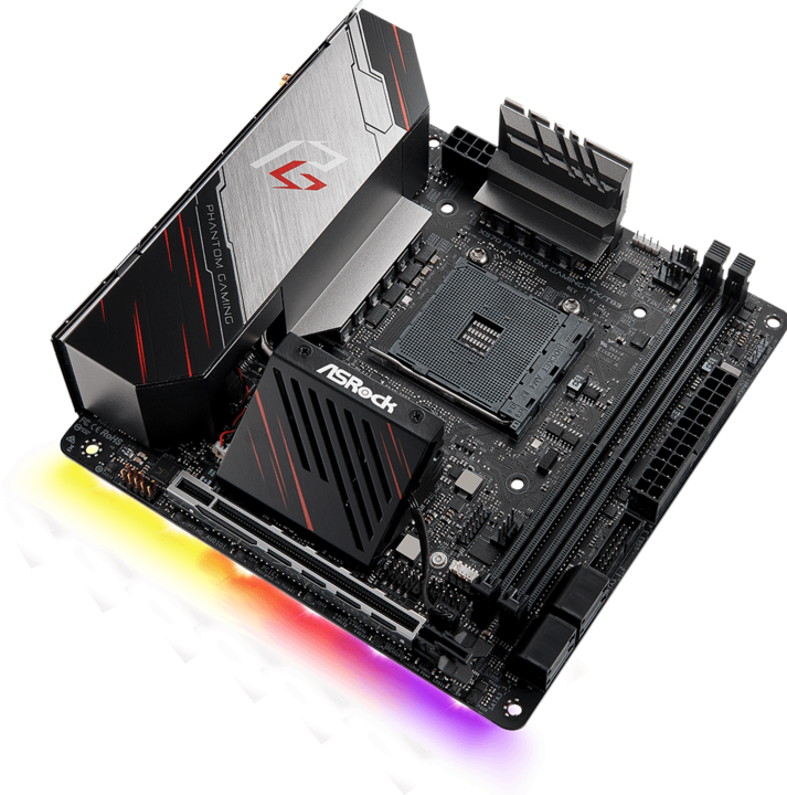 Actual product image AsRock X570 Phantom Gaming ITX/TB3 (AM4, AMD X570, Mini-ITX)