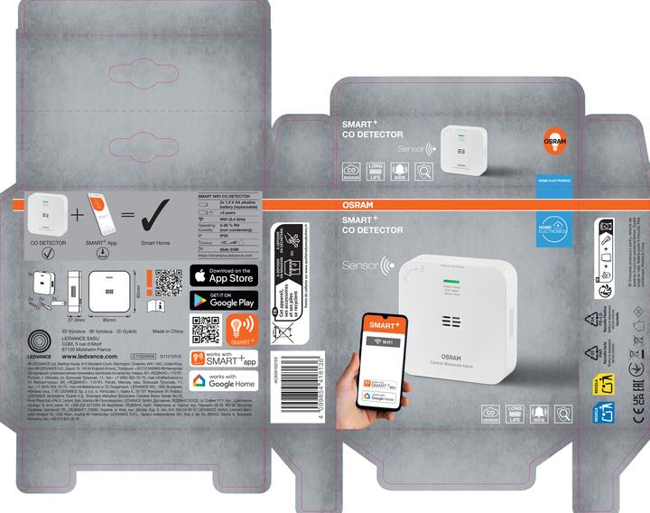 Image du produit Osram SMART+ WIFI CO DETECTOR White