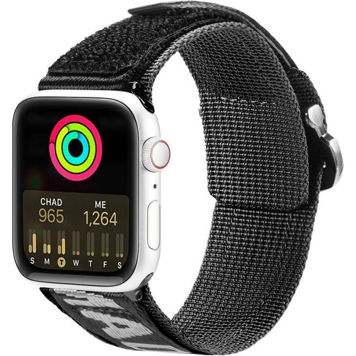 Dux Ducis (versione per esterni) Cinturino per Apple Watch Ultra, SE, 8, 7, 6, 5, 4, 3, 2, 1 (49 (45 mm, 44 mm, 42 mm, 49 mm, Acciaio inossidabile, Ny