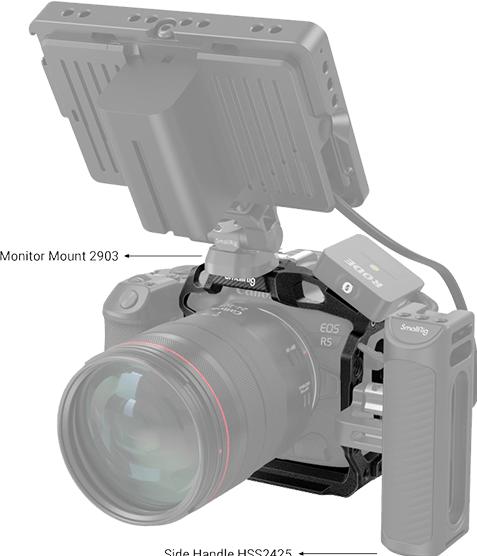 Image du produit SmallRig 3656 "Black Mamba" Half Cage & serre-câble pour Canon EOS R5&R6