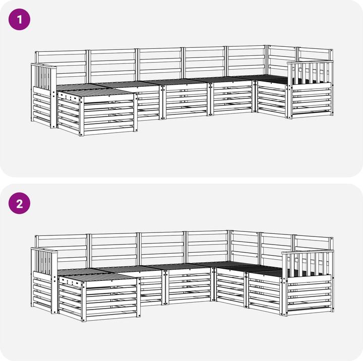 Produktbild vidaXL Outdoor-Sofa