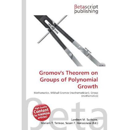 Gromov's Theorem on Groups of Polynomial Growth, Fachbücher