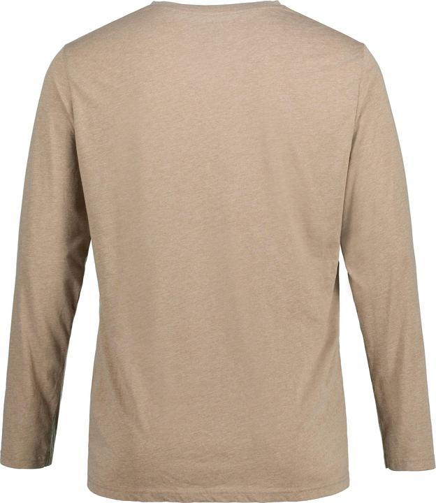 Produktbild JP1880 Henley, Basic, Shirt, Langarm, Knopfleiste, bis 8XL (8XL)