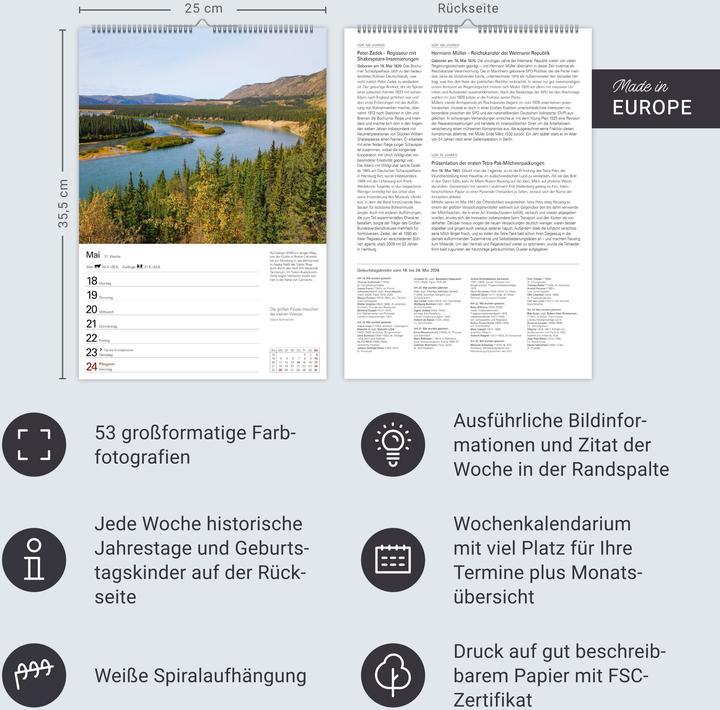 Produktbild Harenberg Kanada Wochenplaner 2026 - Eine Reise in 53 Bildern