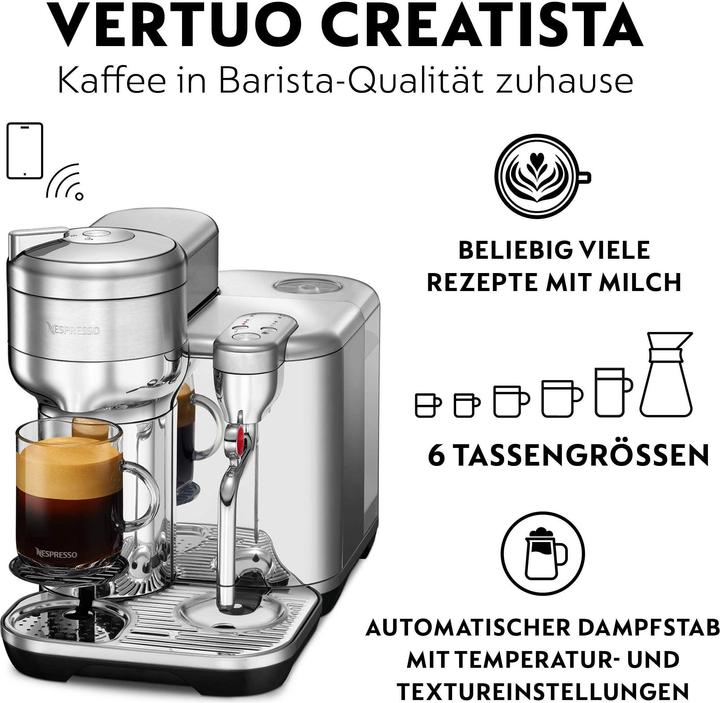 Immagine prodotto Sage Nespresso Vertuo Creatista (NESPRESSO Vertuo, Spina CH)