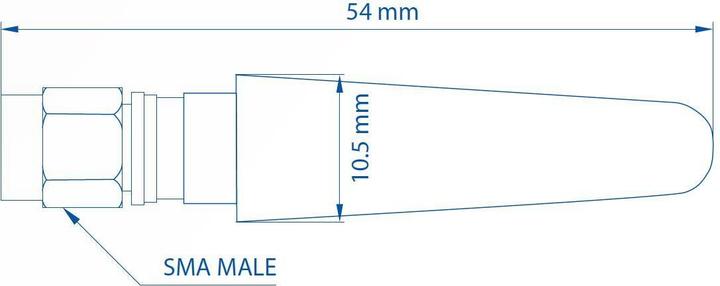 Produktbild Teltonika PR1CS450 - Gerade kompakte mobile Antenne (5G, GSM, 3G)