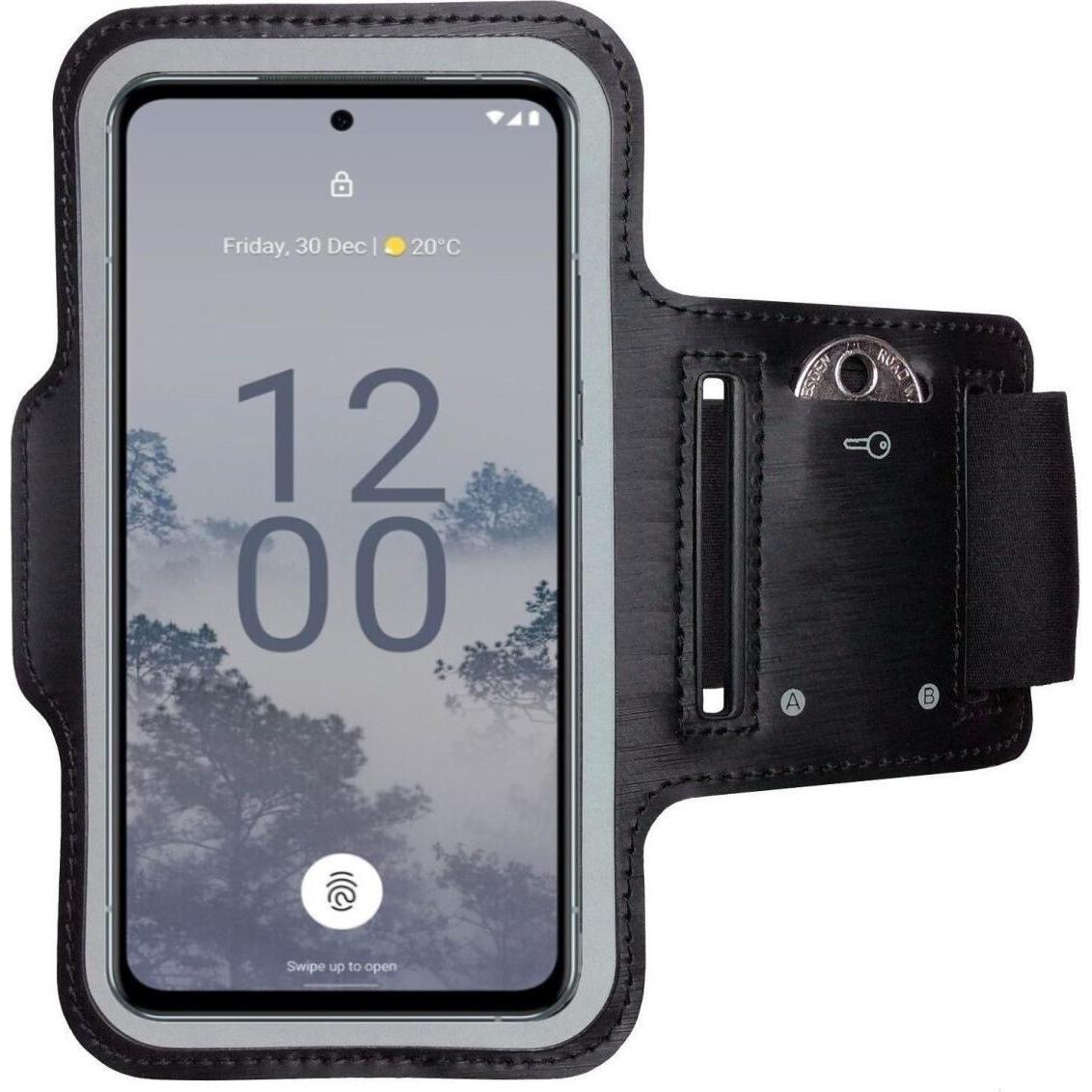 CoverKingz Sportarmband für Nokia X30, Smartphone Sportarmband, Schwarz