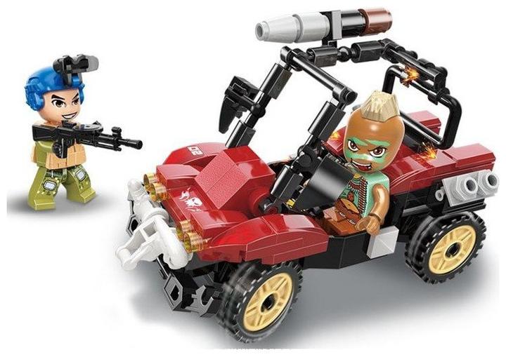 Actual product image Qman Bricks Thunder Mission 3210-2 Drift Jeep 119pcs for 6+ Years