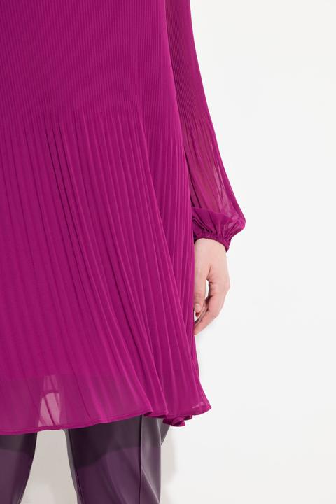 Actual product image Ulla Popken Pleated A-Line Long Sleeve Tunic Blouse (50, 52)