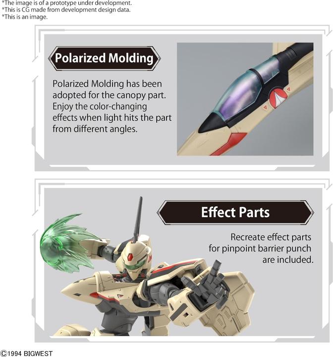Actual product image Bandai Macross - YF-19 High Grade