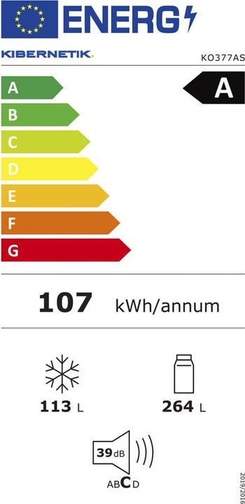 Energie-Label Kibernetik FSP 113626 (377 l)